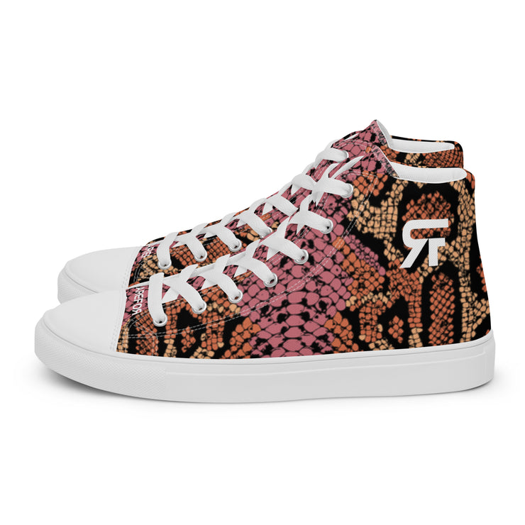 Men’s high top canvas shoes- Snake - Party Animals