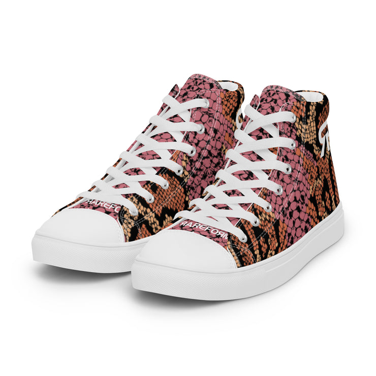 Men’s high top canvas shoes- Snake - Party Animals